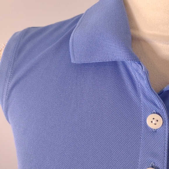 Nike Golf Tour Performance Dri-Fit Powder Blue Sleeveless Polo Woman's Small - Picture 5 of 9